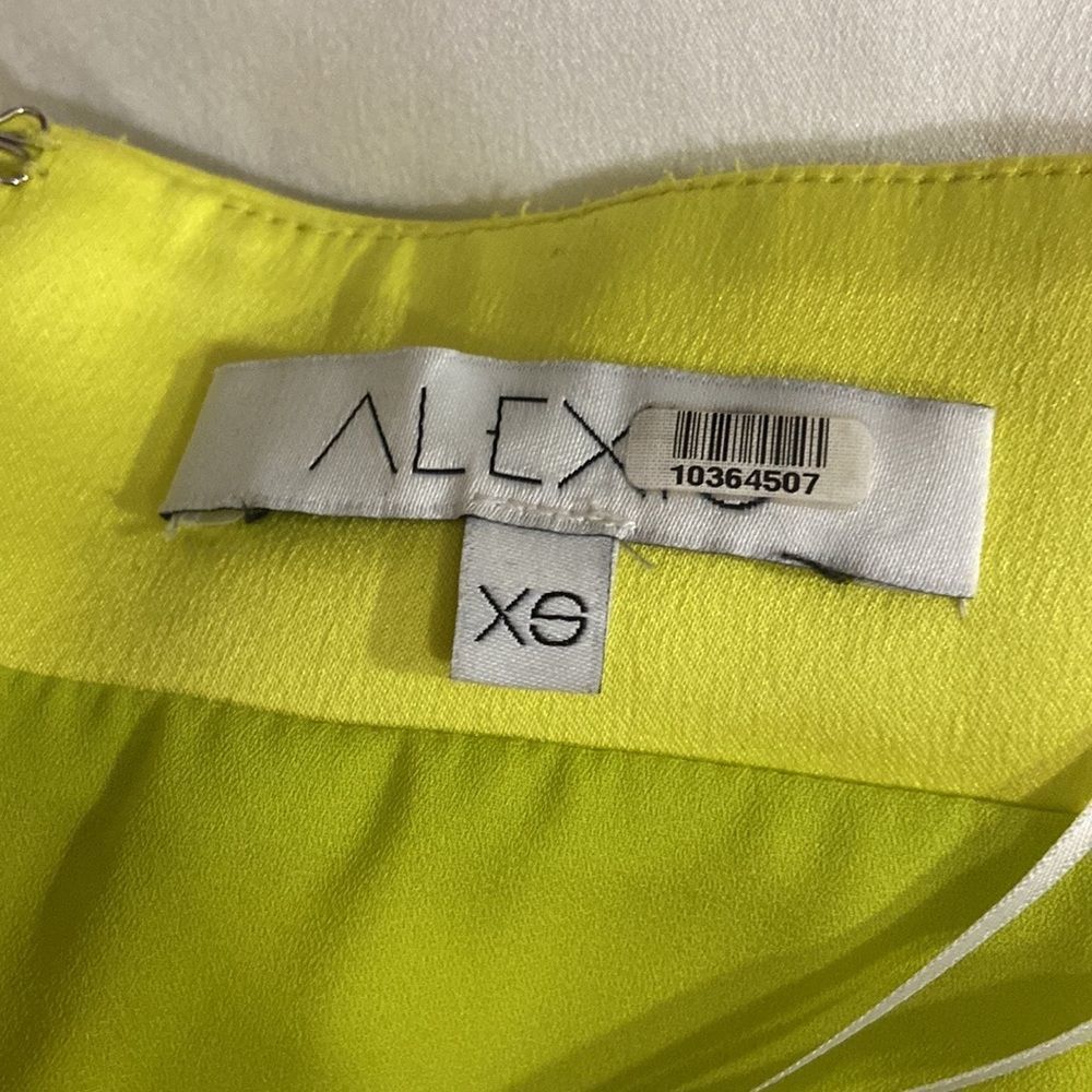 Alexis Simona Green White Strapless Satin Cutout Dress size XS - Picture 11 of 11
